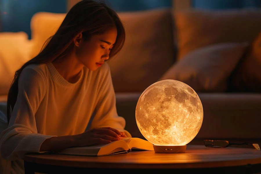 3D Moon Humidifier Lamp 