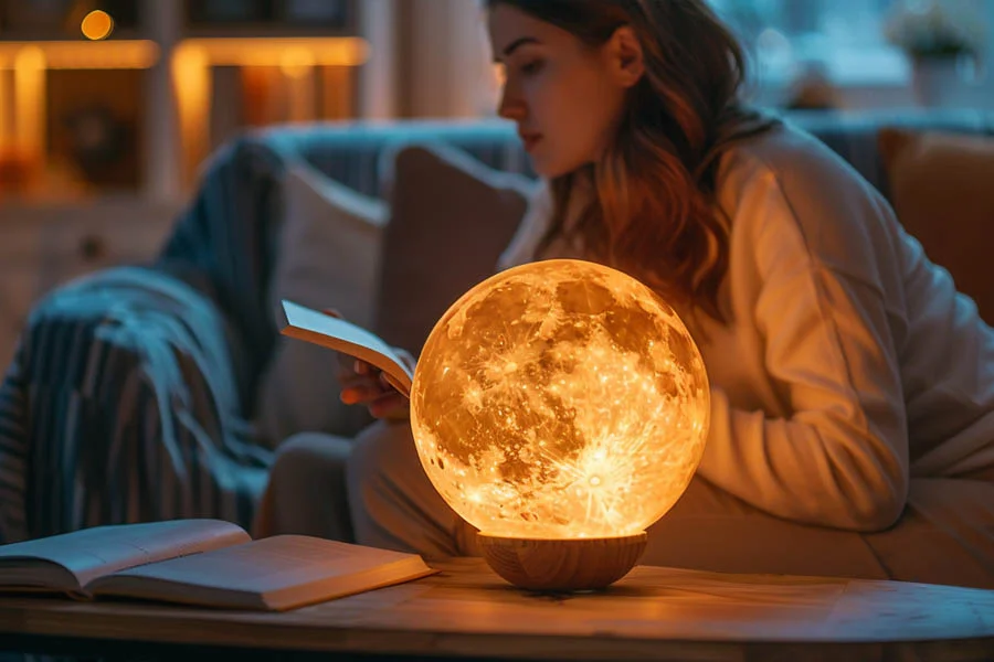 3D Moon Humidifier Lamp 
